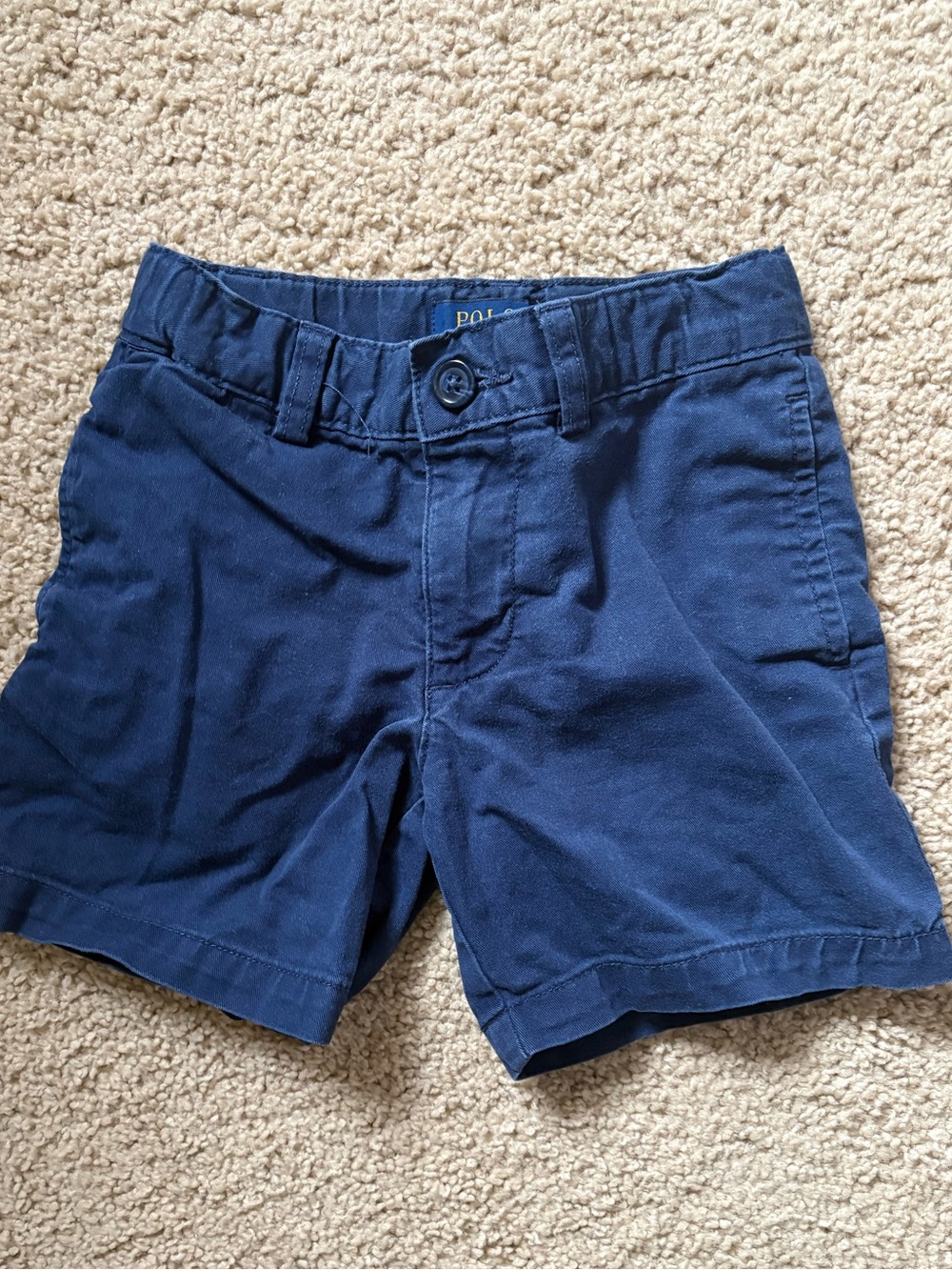 Polo by Ralph Lauren Navy Kids Cotton Chino Shorts
